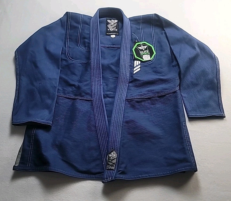 Elite Sports BJJ Gi Jacket Top Only Blue A2H Husky New With Tags