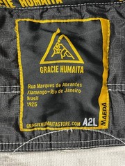 Gracie Barra Humaita Gi Maeda Kimono Martial Arts MMA Top Only Size A2L