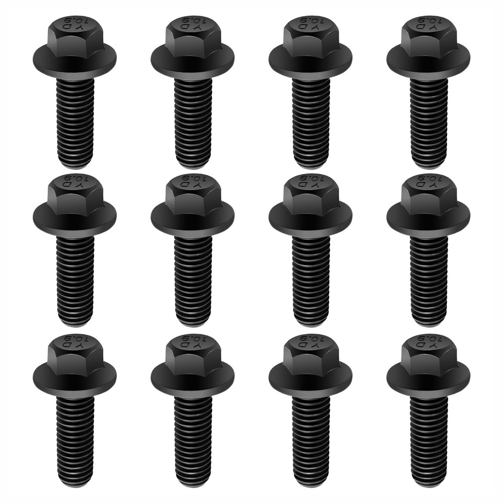 12PCS M8x1.25 Exhaust Manifold Bolts OEM#551696,Grade 1.28 * 0.66 * inch