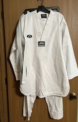 Best Sang MooSa Martial Arts US World Class Taekwondo uniform Ribbed Sz 6