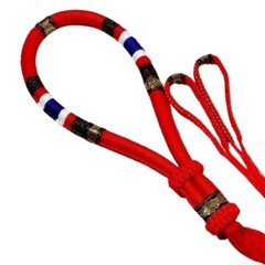 Mongkol Prajiat Set Muay Thai Boxing Color Red Head Armbands Handmand MMA.