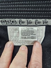 SBG Gi Youth Child Black W1 Straight Blast Gym MMA Martial Arts JuJitSu