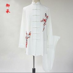 Women Men Tang Kung Fu Suit Outfits Silk Martial Arts Uniform Yoga Tai Chi Sets