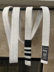 Lokal Kimonos Breakpoint A0 BJJ Gi White+Pants & White Belt Brazilian Jiu Jitsu