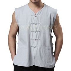 Chinese Kung Fu Tai Chi Vest Sleeveless Garment Martial Arts Wingchun Uniform