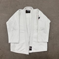 Fuji BJJ Jiu Jitsu Gi Kimono Jacket Unisex A1 White Cotton Embroidered Logo