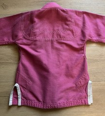 Vector Sports Gear Attila Series Kids Size K0 In Pink – Top Only Jiu Jitsu Gi