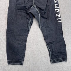 Ferro Academy Gi Pants Adult Size A1 Black Jiujitsu MMA Drawstring Athletic