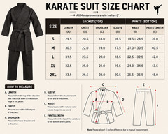 Traditional Karate Uniform With FREE White Belt Martial Arts & Training Suit
