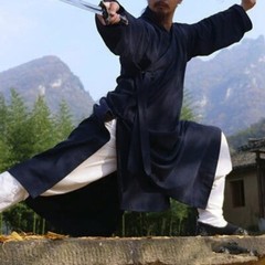 Taoist Robes Taichi Clothing Kungfu Practice Martial Arts Clothes Hanfu Men Robe