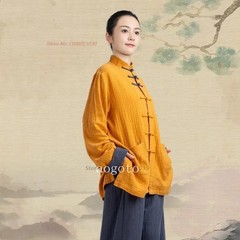 Chinese Kungfu Clothing Martial Arts Uniform Cotton Linen Tops+pants Training