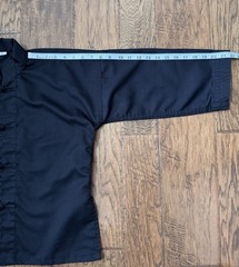 Kids Kung Fu Uniform Top Martial Arts in Black Size 0 Excellent Condition