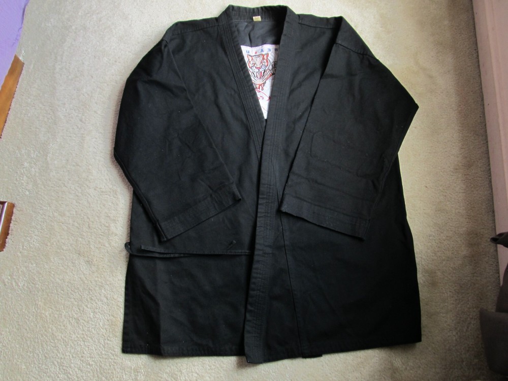 Black Martial Arts TaeKwondo Neo Legend Tigars Uniform Size 6 Heavyweight