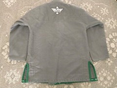 Elite Sports BJJ Gi Top A2 Gray Brazilian Jiu Jitsu MMA Combat Adult Retro 🥋