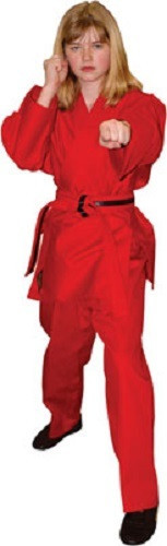 Student Karate Uniform Gi Child Adult Size Gear TKD Tae Kwon Do Supplies – Red
