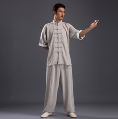 Linen Blend Kung Fu Tai Chi Clothing Martial Arts Clothes Taijiquan Wushu