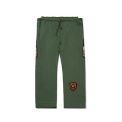 Albino and Preto Fundamental Olive Reserve Gi JIU JITSU Kimono 450 GSM