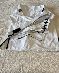 White Jiu Hi Jitsu Gi – Elite Sports – Size A4 – With White Belt