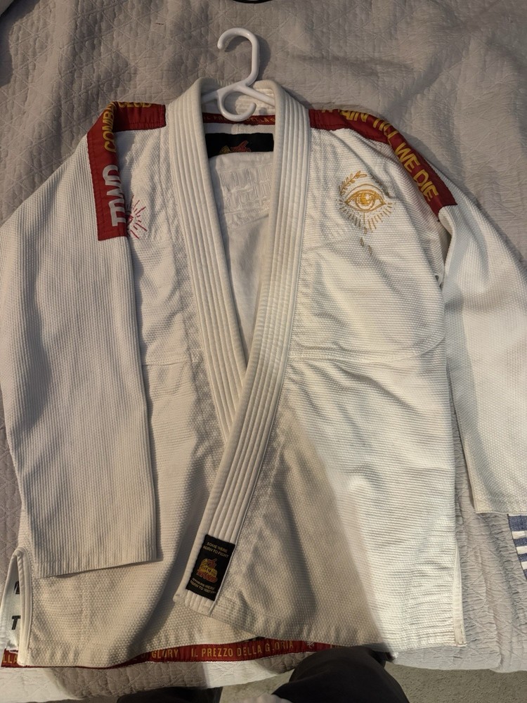 TTWD Train Till We Die Combat Club BJJ Gi White A1 Adult Unisex