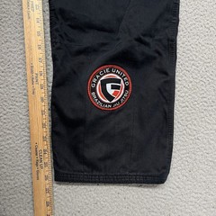 Gracie United Gi Set Adult A3 Black Jiu Jitsu Ripstop MMA Grappling *No Belt