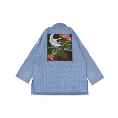 Albino and Preto Origami BJJ Gi: Brazilian Jiu Jitsu Kimono