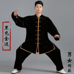 Women Men Martial Arts Uniform Yoga Tai Chi Sets Tang Kung Fu Suit Outfit Thicke