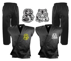 Sleeveless Karate Uniform Cobra Kai Tiger Martial Arts Taekwondo Karate Gi Set