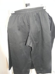 GTMA Martial Arts GI Karate 2-Piece Black Size 00/130 Child Unisex NWOT