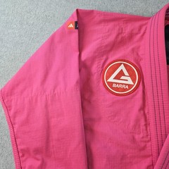 Adidas Jiu-Jitsu Gi Jacket Womens XL Pink Gracie Barra F4 X-Large Patch No Belt