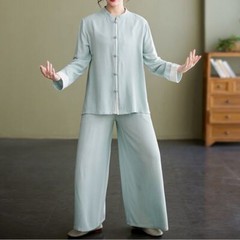 Cotton and Linen Yoga Suit Practice Suit Zen Tea Suit