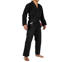 New Fuji Sports Elemental Mens Brazilian Jiu Jitsu Gi Jiu-Jitsu BJJ – Black