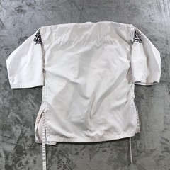 Gracie Jiu-Jitsu Official Gi Set 1/140 Boys White Jacket Pants 100% Cotton BJJ