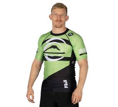 Fuji Vision MMA BJJ Jiu Jitsu ShortSleeve ShortSleeve SS Rashguard – Green