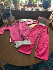 NWOT Vector Sports Youth K4 Pink Jiu Jitsu Gi