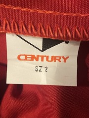 Century Martial Arts Karate Taekwondo Uniform Set Red Black Size 2