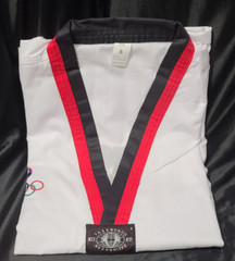 ❤RARE❤ TAEKWONDO RECOGNIZED KOREA USA OLYMPICS SIZE Size 6 White Full GI❤