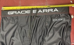 Gracie Barra Jiu Jitsu Rash Guard Pants XXL Black Leggings Elastic MMA