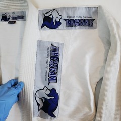 Impassable Brazillian Jiu Jitsu Fightwear White Blue A2 Pants Gi Set BJJ MMA