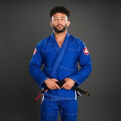 Gold Bjj Aeroweave Jiu Jitsu Gi – Size A5 Adult Blue W/Red IBJJF Judo MMA