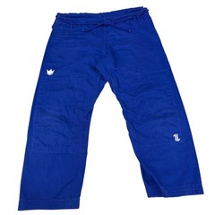 Kingz ONE Jiu Jitsu Gi Blue BJJ Uniform Mens Size A4 Pearl Weave Training Set