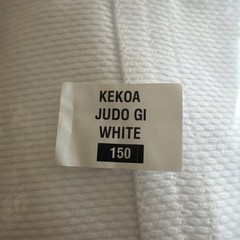 Kekoa Collective White Travel BJJ Gi Kimono size 150