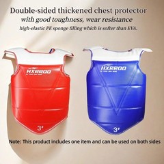 WT Taekwondo Martial Arts TKD Body Protector Reversible Chest Guard Protector…