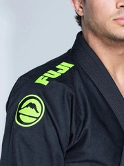 Fuji Sports Baseline 2.0 Mens Brazilian Jiu Jitsu Gi Jiu-Jitsu BJJ – Black/Green