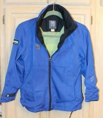 AUTHENTIC MOOTO Blue?Green Full Zip Martial Arts Windbreaker Jacket Size 140(0)