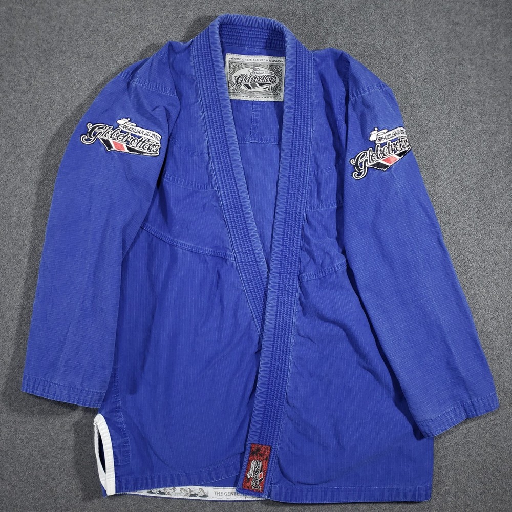 Globetrotters Brazilian Jiu Jitsu Gi A1 Blue Art of Travel MMA Cotton Ripstop