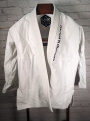 Classic Kimono JIU JITSU GI TOP SIZE A0 WHITE ADULT UNISEX GROUND POUND