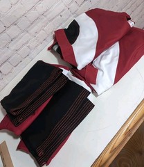 Century Martial Arts Uniform Lot Sz 1 Youth Kids Red Black White Top Pants 2 Set