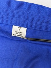 Gi Unisex Adult Size 5 Blue Top/Bottom + White Belt BJJ Blue 400 Cotton/Poly