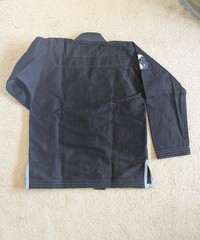 Inverted Gear BJJ Jiu-Jitsu Gi Uniform Set Jacket & Pants Black Size A1S