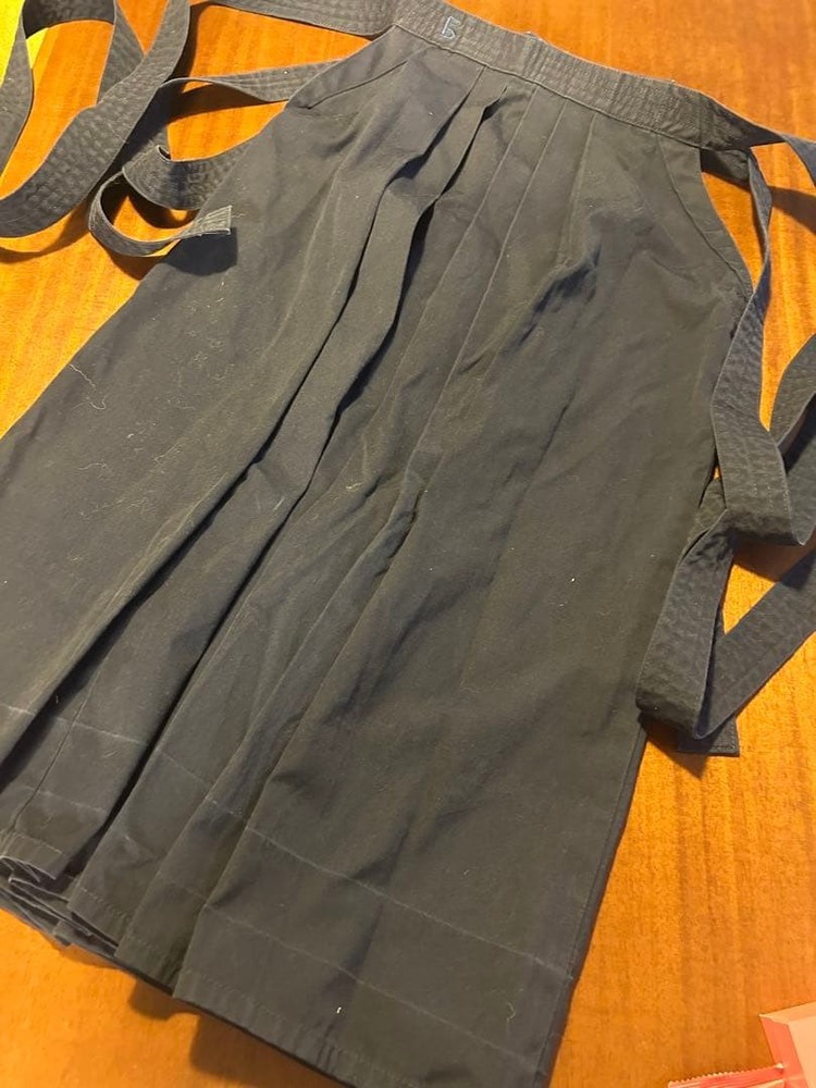 Japanese Kendo Hakama Pants Kimono Navy Blue Size 20 Martial Arts Wear